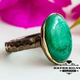 Green Malachite Ring, Malachite Ring, Natural Malachite, Handmade Ring, Malachite Jewelry, Statement Ring, Gift Ring, Boho Ring, Green Ring