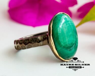 malachite ring