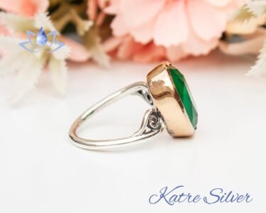 Oval Faceted Cut Paraiba Tourmaline Sterling Silver Ring, Paraiba Ring, Gift For Her, Paraiba Engagement Ring Promise Green, Anniversary Gift - Image 6