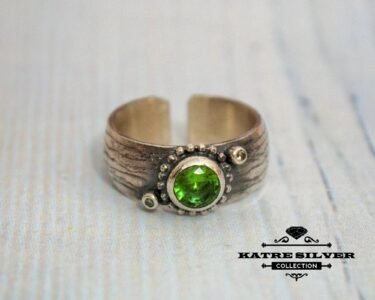 Handmade Silver Diaspore Ring, Womens Ring, Womens Vintage Ring, 925 Silver Ring, Woman Gift Ring, Adjustable Ring, Ring for Her, Silver - Image 5