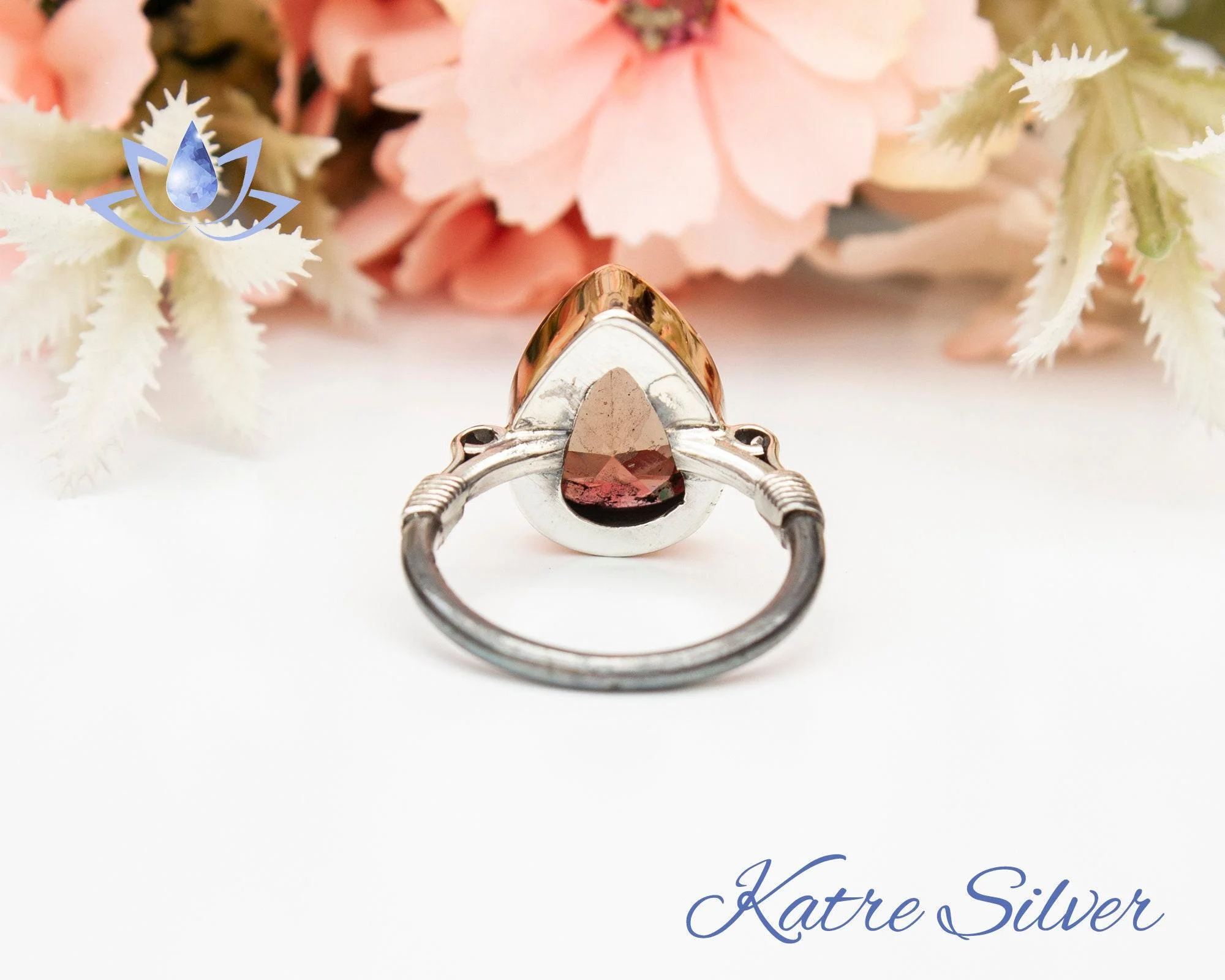 Zultanite Pear Cut Ring – Stunning 925 Sterling Silver Color Changing Diaspore Ring, Vintage Handmade Engagement Ring Gift for Women - Image 10