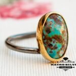 Oval Turquoise Ring, Navajo Ring, Turquoise Ring, Handmade Ring, Turquoise Jewelry, Statement Ring, Boho Ring, Natural Turquoise, Unique Ring
