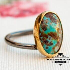 Oval Turquoise Ring, Navajo Ring, Turquoise Ring, Handmade Ring, Turquoise Jewelry, Statement Ring, Boho Ring, Natural Turquoise, Unique Ring