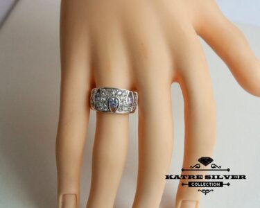 Drops Ring, Statement Ring, Unique Ring, Bohemian Ring, Boho Ring, Modern Ring, Everyday Ring, Gift Ring, Design Ring, Large Ring, 925 Silver - Image 2