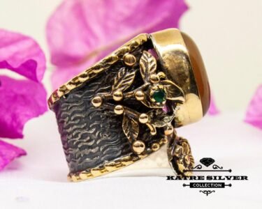 Boho Agate Ring, Agate Ring, Boho Ring, Statement Ring, Boho Jewelry, Agate Jewelry, Vintage Ring, Unique Ring, Handmade Ring, Adjustable Ring - Image 7