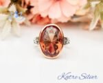 Zultanite Ring with Oval Cut Handmade Ring, Color Changing Diaspore Gem, Hand Made Ring, Color Changing Ring, Gift for Her - Image 4