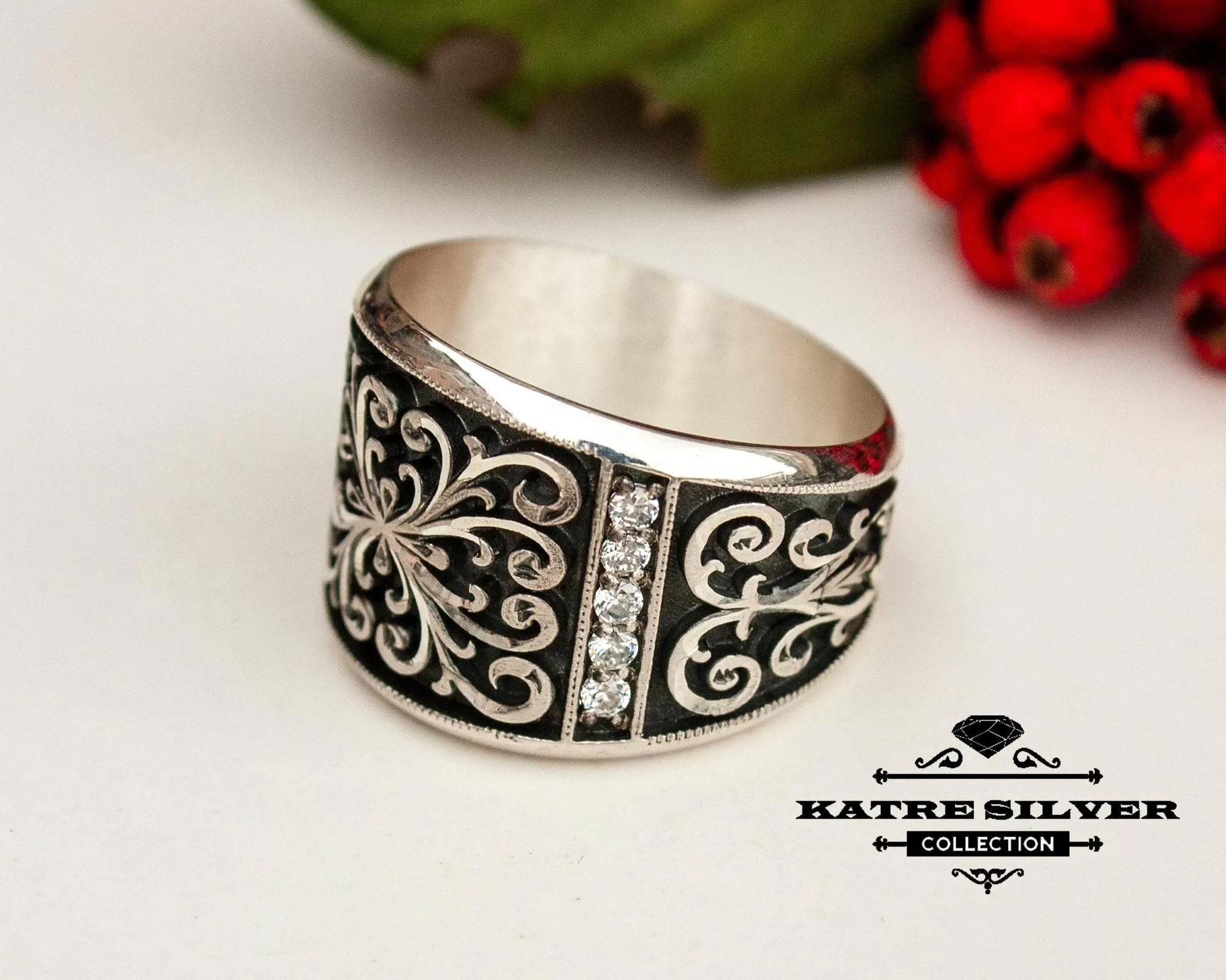 Minimalist Solid Silver Ring 925 Sterling Silver – Handmade Simple Band Ring, Elegant Plain Designer Ring for Women - Image 4