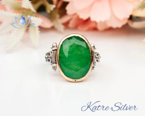 Teardrop Paraiba Tourmaline Oval Cut Aesthetic Design Women Ring, Apatite Ring, Green Unique Ring, Custom Ring, Green Diamond Ring, Gift for - Image 5