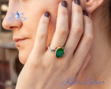 Oval Faceted Cut Paraiba Tourmaline Sterling Silver Ring, Paraiba Ring, Gift For Her, Paraiba Engagement Ring Promise Green, Anniversary Gift - Image 4