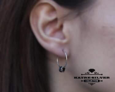 Thin Wire Hoop Earrings 925 Sterling Silver – Handmade Ethnic Tribal Hoop Earrings, Minimalist Gypsy Boho Earrings for Women - Image 2