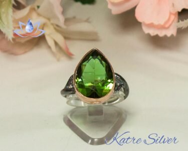 Stunning Pear Zultanite Ring 925 Sterling Silver – Color Changing Diaspore Engagement Ring, Vintage Statement Ring for Her - Image 3