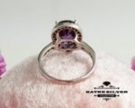 Pear Amethyst Ring, Teardrop Amethyst, Teardrop Ring, Purple Stone Ring, Purple Amethyst Ring, Amethyst Ring, Amethyst Jewelry, Purple Ring - Image 7