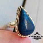 Lapis Silver Ring, Blue Lapis Ring, Oxidized Ring, Lapis Lazuli Jewelry, Blue Stone Ring, Blue Lapis Lazuli, Lapis Lazuli Stone, Blue Gemstone