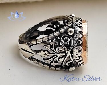 Stunning Solomon Seal Ring 925 Sterling Silver – Talisman Mens Ring, Ottoman Turkish Handmade Statement Ring for Him - Image 6