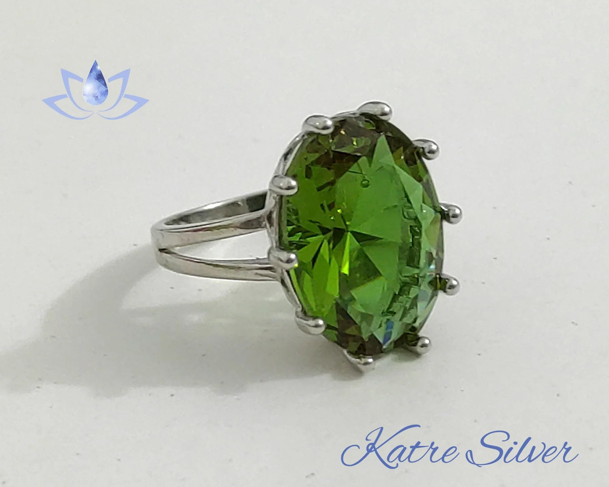 Stunning Sultanite Ring 925 Sterling Silver – Color Changing Diaspore Promise Ring, Elegant Unique Ring for Her - Image 3