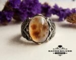 Mens Handmade Ring, Ottoman Mens Ring, Turkish Handmade Silver Men Ring, Yemeni Agate Ring, Gift for Him, 925k Sterling Silver Ring, Agate - Image 3