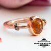 Rose Tourmaline Ring, Tourmaline Ring, Rose Gold Ring, Statement Ring, Gemstone Ring, Solitaire Ring, Handmade Ring, Stacking Ring, Unique