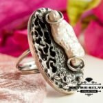 Unique Pearl Ring, Vintage Pearl Ring, Pearl Ring, Vintage Ring, Statement Ring, Pearl Jewelry, Vintage Jewelry, Pearl Gift, Anniversary Ring