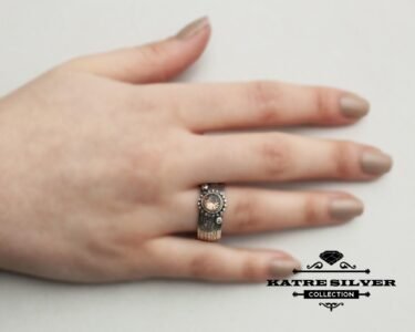Handmade Silver Diaspore Ring, Womens Ring, Womens Vintage Ring, 925 Silver Ring, Woman Gift Ring, Adjustable Ring, Ring for Her, Silver - Image 2