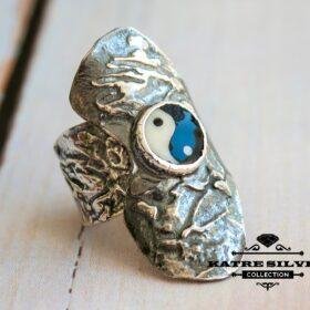 Yin Yang Ring, Yin Yang Gift, Spiritual Ring, Yoga Ring, Yin Yang Jewelry, Meditation Ring, Yin Yang, Adjustable Ring, Statement Ring, Vintage