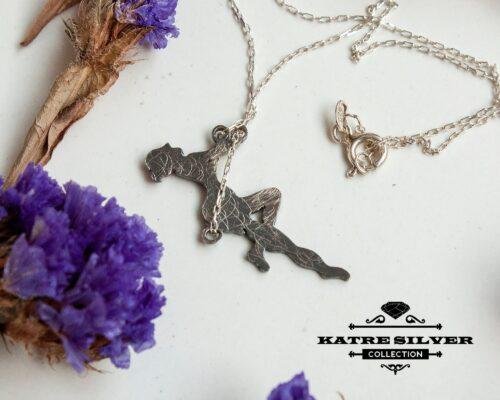 Dainty Swinging Girl, Girl on Swing Necklace, Dainty Necklace, Delicate Necklace, Hanging Girl, Gift Ideas, Gymnastic Jewelry, Women Necklace - Image 6
