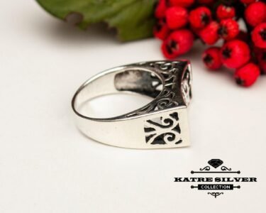 Minimalist Plain Silver Ring 925 Sterling Silver – Handmade Solid Silver Ring, Elegant Simple Band Ring for Women - Image 5