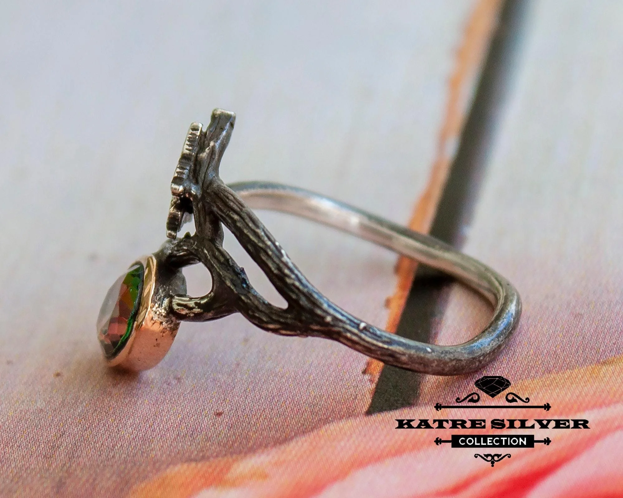 Stunning Mystic Topaz Ring 925 Sterling Silver – Rainbow Topaz Butterfly Ring, Colorful Statement Gemstone Ring for Her - Image 7