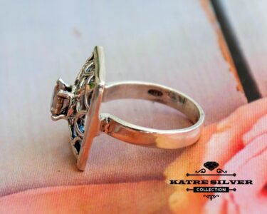 Stunning Diaspore Ring 925 Sterling Silver – Color Changing Gemstone Ring, Turkish Handmade Statement Ring for Her - Image 9