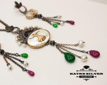 Sea Shell Tassel Jewelry Set 925 Sterling Silver – Handmade Natural Shell Jewelry Set, Long Tassel Statement Jewelry for Women - Image 2