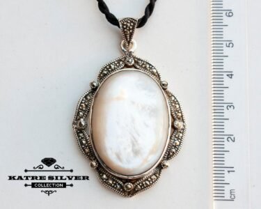 Stunning Large Shell Pendant Necklace 925 Sterling Silver – Handmade Seashell Statement Jewelry, White Ocean Inspired Summer Gift for Women - Image 7