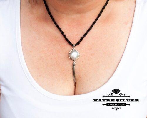Dangle Pearl Pendant, Genuine Pearl, Pearl Pendant, Pearl Jewelry, White Pearl Pendant, Mother of Pearl, Pearl Dangles, Dangle Pendant, Pearl - Image 7