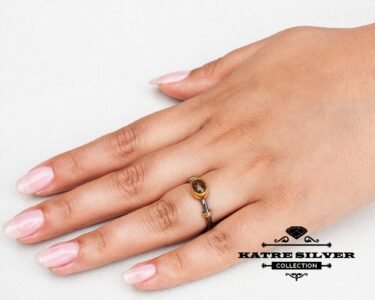 Stunning Oval Tourmaline Ring 925 Sterling Silver – Handmade Gemstone Statement Ring, Unique Vintage Solitaire Ring Gift for Women - Image 2