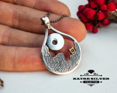 Green Moss Agate Necklace, Moss Agate Pendant, Green Moss Agate, Green Agate Necklace, Moss Agate Jewelry, Gemstone Necklace, Agate Necklace - Image 9