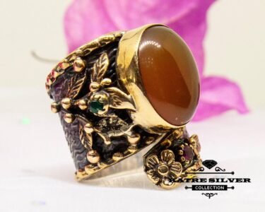 Boho Agate Ring, Agate Ring, Boho Ring, Statement Ring, Boho Jewelry, Agate Jewelry, Vintage Ring, Unique Ring, Handmade Ring, Adjustable Ring - Image 5