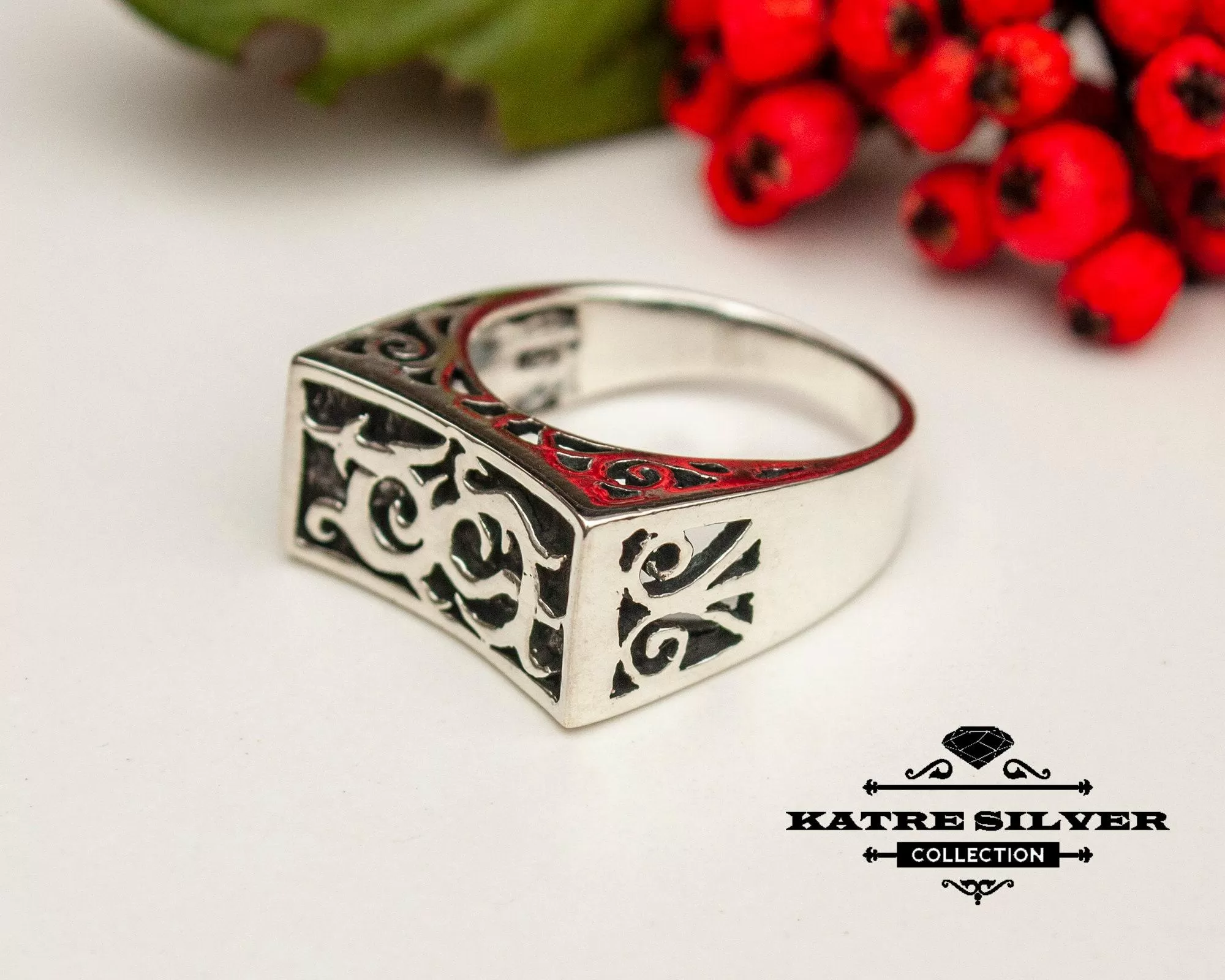 Minimalist Plain Silver Ring 925 Sterling Silver – Handmade Solid Silver Ring, Elegant Simple Band Ring for Women - Image 4