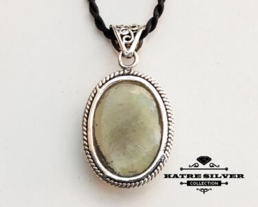 Stunning Green Quartz Pendant 925 Sterling Silver – Handmade Green Gemstone Necklace, Unique Vintage Quartz Jewelry Gift for Women - Image 8