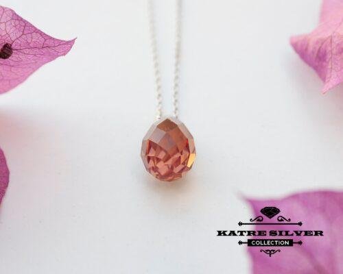 Sultanite Diaspore Teardrop Necklace, Diaspore Necklace, Diaspore Pendant, Sultanite Necklace, Teardrop Necklace, Minimalist Necklace - Image 3