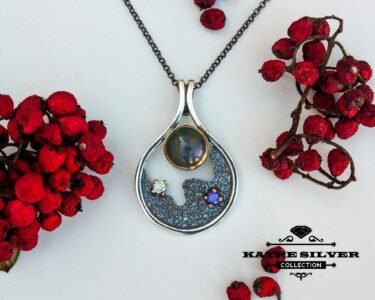 Green Moss Agate Necklace, Moss Agate Pendant, Green Moss Agate, Green Agate Necklace, Moss Agate Jewelry, Gemstone Necklace, Agate Necklace - Image 5