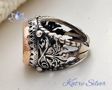 Stunning Solomon Seal Ring 925 Sterling Silver – Talisman Mens Ring, Ottoman Turkish Handmade Statement Ring for Him - Image 7