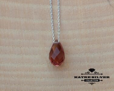 Stunning Color Changing Sultanite Necklace 925 Sterling Silver – Diaspore Teardrop Pendant, Minimalist Handmade Gemstone Jewelry - Image 7