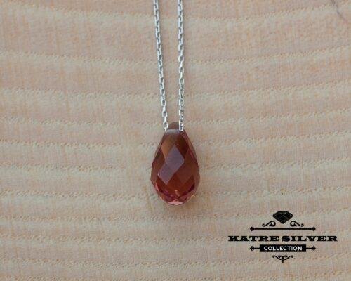 Sultanite Diaspore Teardrop Necklace, Diaspore Necklace, Diaspore Pendant, Sultanite Necklace, Teardrop Necklace, Minimalist Necklace - Image 7