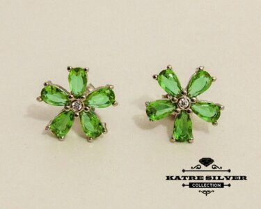 Stunning Sultanite Earrings 925 Sterling Silver – Color Changing Floral Stud Earrings, Elegant Gemstone Earrings for Her - Image 5