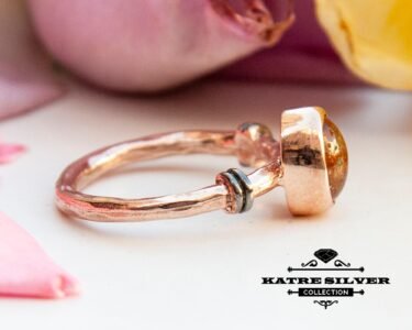 Stunning Rose Tourmaline Ring 925 Sterling Silver – Handmade Solitaire Gemstone Ring, Rose Gold Statement Stacking Ring Gift for Women - Image 7