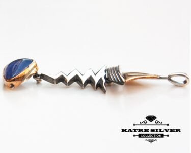 Stunning Tanzanite Pendant 925 Sterling Silver – Triangle Art Deco Blue Gemstone Necklace, Unique Statement Pendant for Her - Image 5