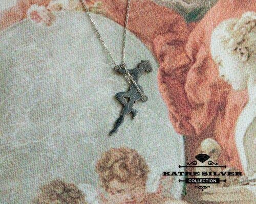 Dainty Swinging Girl, Girl on Swing Necklace, Dainty Necklace, Delicate Necklace, Hanging Girl, Gift Ideas, Gymnastic Jewelry, Women Necklace - Image 9