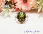 Zultanite Ring with Oval Cut Handmade Ring, Color Changing Diaspore Gem, Hand Made Ring, Color Changing Ring, Gift for Her - Image 5