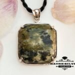 Serpentine Pendant, Serpentine Necklace, Serpentine Jewelry, Green Stone Pendant, Natural Pendant, One of a Kind, Unique Pendant, Gift Pendant