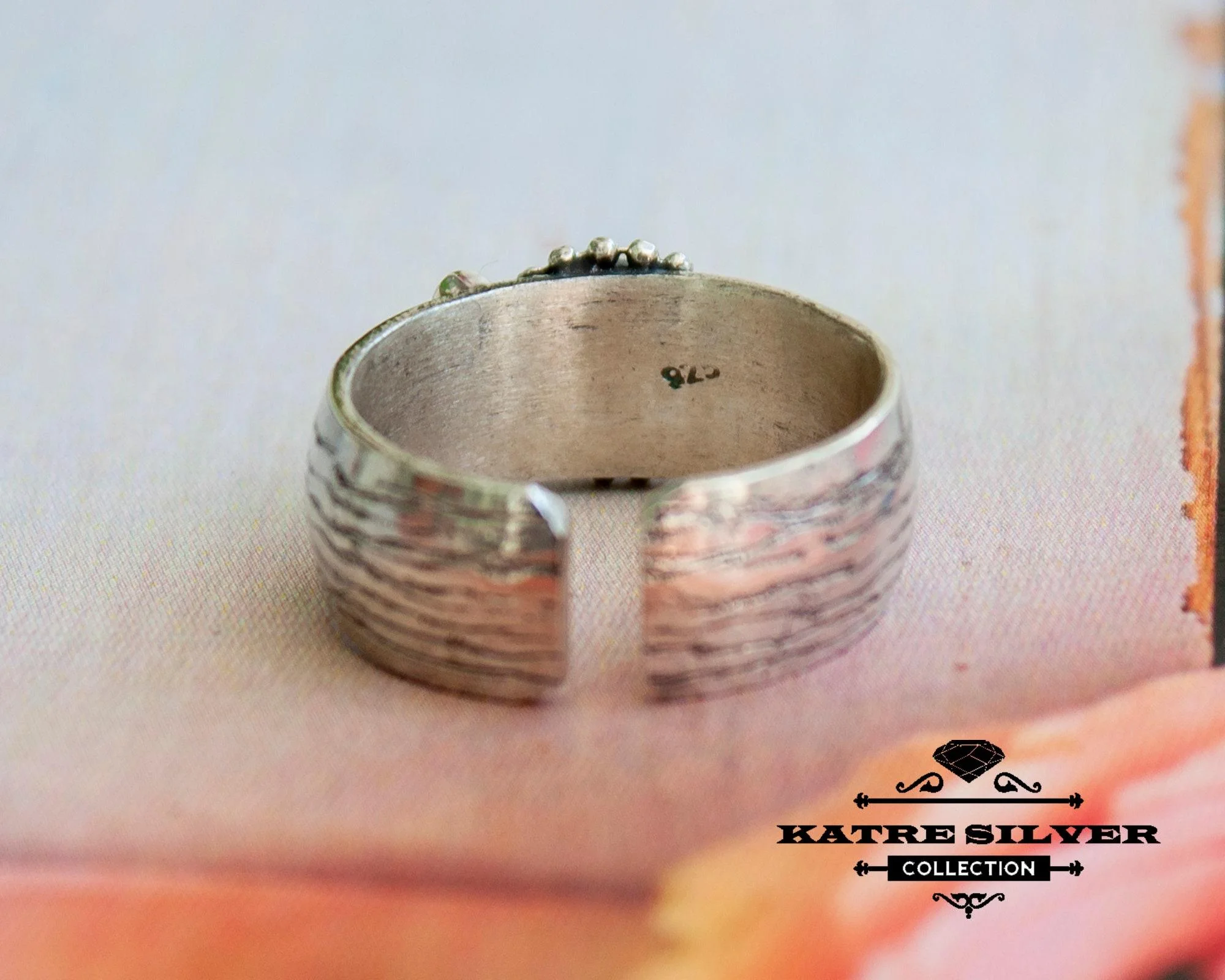 Stunning Handmade Diaspore Ring 925 Sterling Silver – Color Changing Gemstone Ring, Adjustable Vintage Ring for Women - Image 9