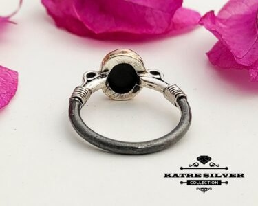 Oval Lapis Ring, Silver Lapis Ring, Lapis Lazuli Ring, Lapis Ring, Statement Ring, Handmade Ring, 925 Sterling Silver, Blue Stone Ring, Oval - Image 7