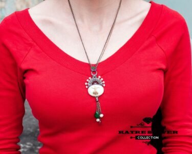 Sea Shell Tassel Jewelry Set 925 Sterling Silver – Handmade Natural Shell Jewelry Set, Long Tassel Statement Jewelry for Women - Image 3